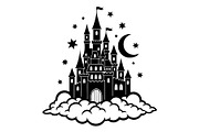 Fantasy Castle Cloud Moon Bundle, an Object Illustration by Gaye Art (Thumbnail 12 of 30)