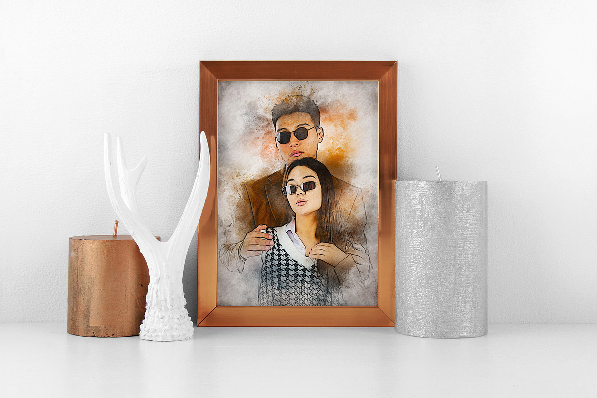 Spatter Painting Photo Effect Mockup, a Brushes & More by zahidhossainalif (Photo 8 of 17)