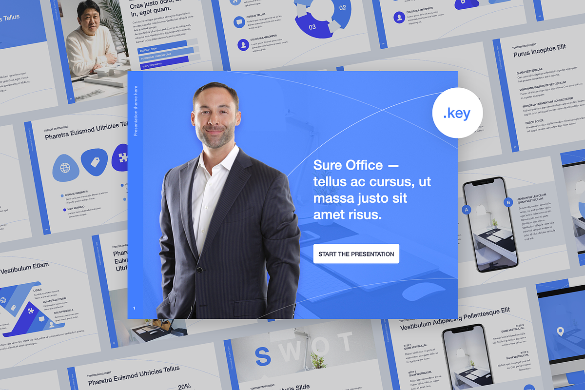Sure Office Keynote Theme, a Presentation Template by Jumsoft (Photo 1 of 6)