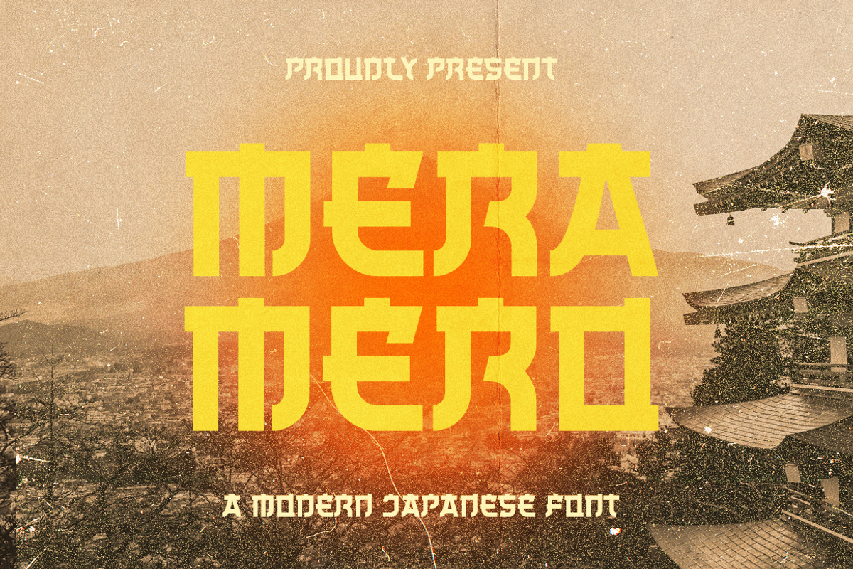 Mera Mero - A Modern Japanese Font, a Handwritten Font by Marvadesign (Photo 1 of 6)