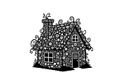 Cute House Silhouette Bundle, an Illustration by Designs_River (Thumbnail 29 of 31)