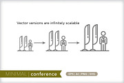 Minimal conference trade show icons, an Outline Icon by Picture Window (Thumbnail 3 of 5)