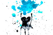 Watercolor corset, a Texture Illustration by Graphics, Presets, Photos (Thumbnail 4 of 8)