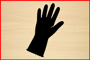 12 Glove Silhouette Clipart Bundle, an Illustration by Creativeshirt (Thumbnail 2 of 4)
