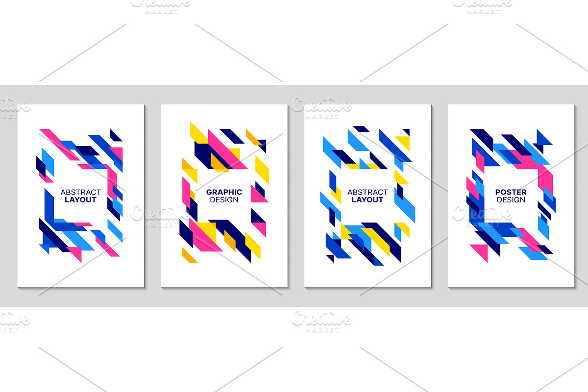 Abstract business posters, a Decorative Illustration by Vector Tradition