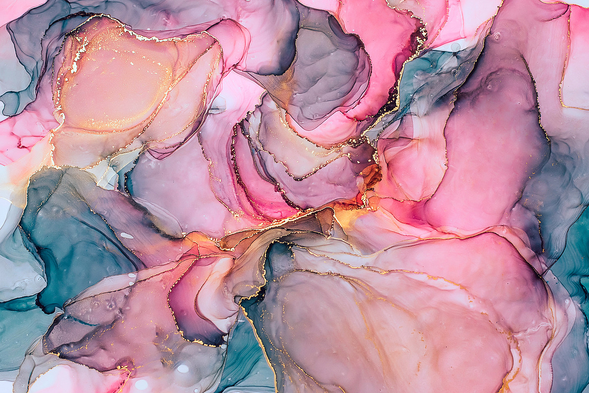 Colorful alcohol ink texture, a Texture Graphic by Anntuan (Photo 14 of 16)