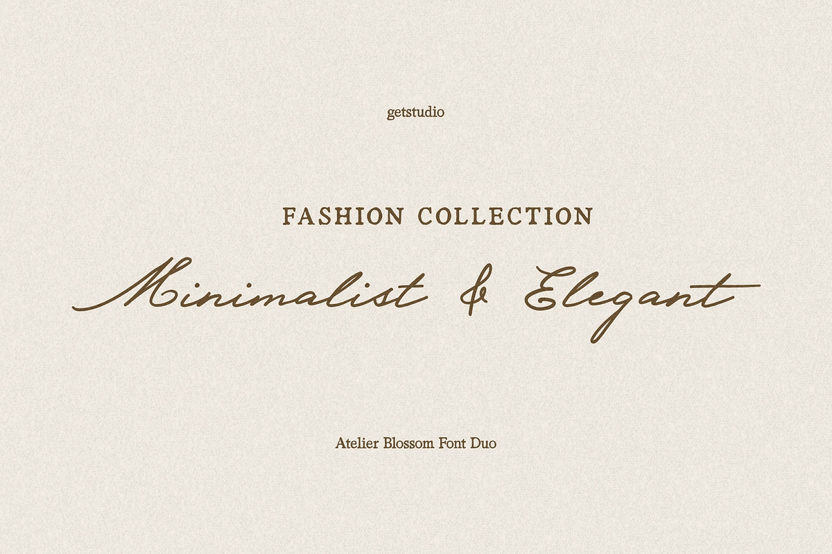 Atelier Blossom | Romantic Font Duo, a Script Font by Get Studio (Photo 13 of 19)