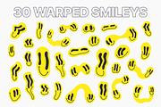 Warped Smiley Face Vector Pack, an Object Graphic by TYPEHEIST (Thumbnail 4 of 7)
