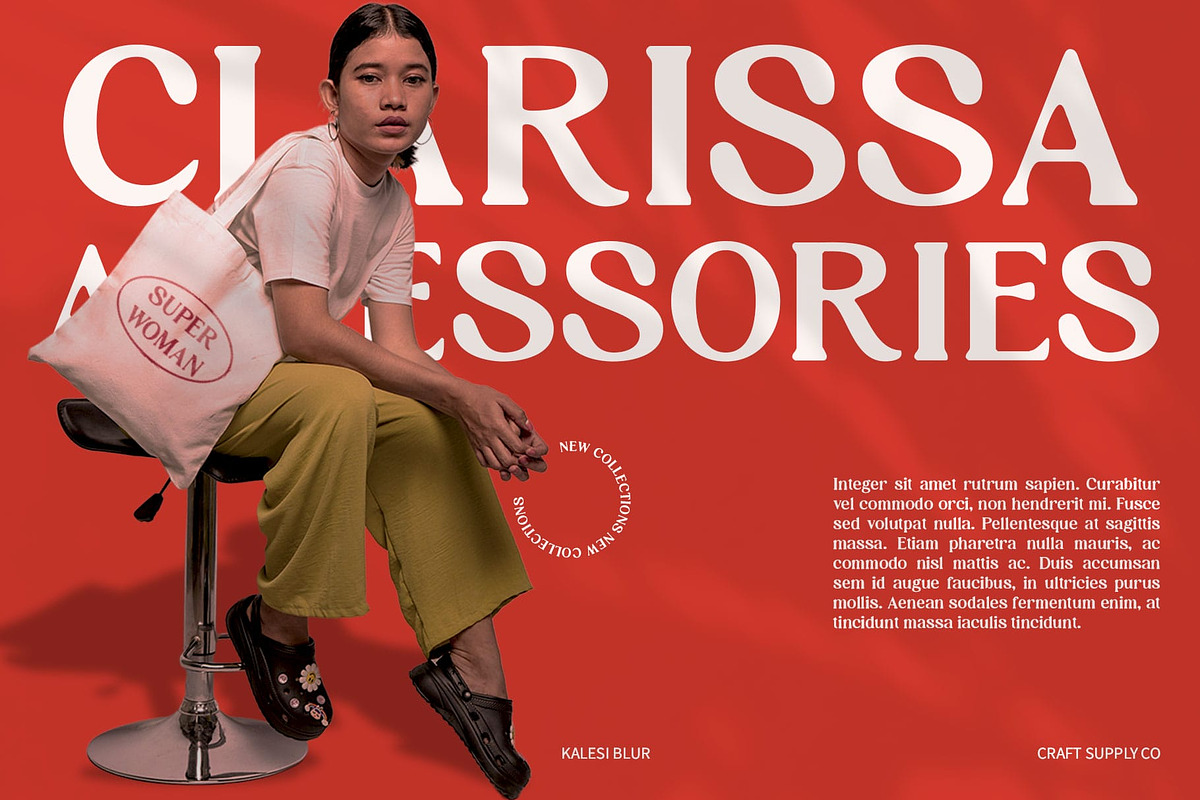 Kalesi Blur, a Sans Serif Font by Craft Supply Co. (Photo 5 of 8)