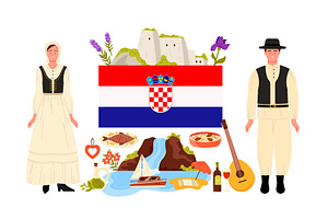 Travel to Croatia, infographic, an Architecture Photo by Flashvector