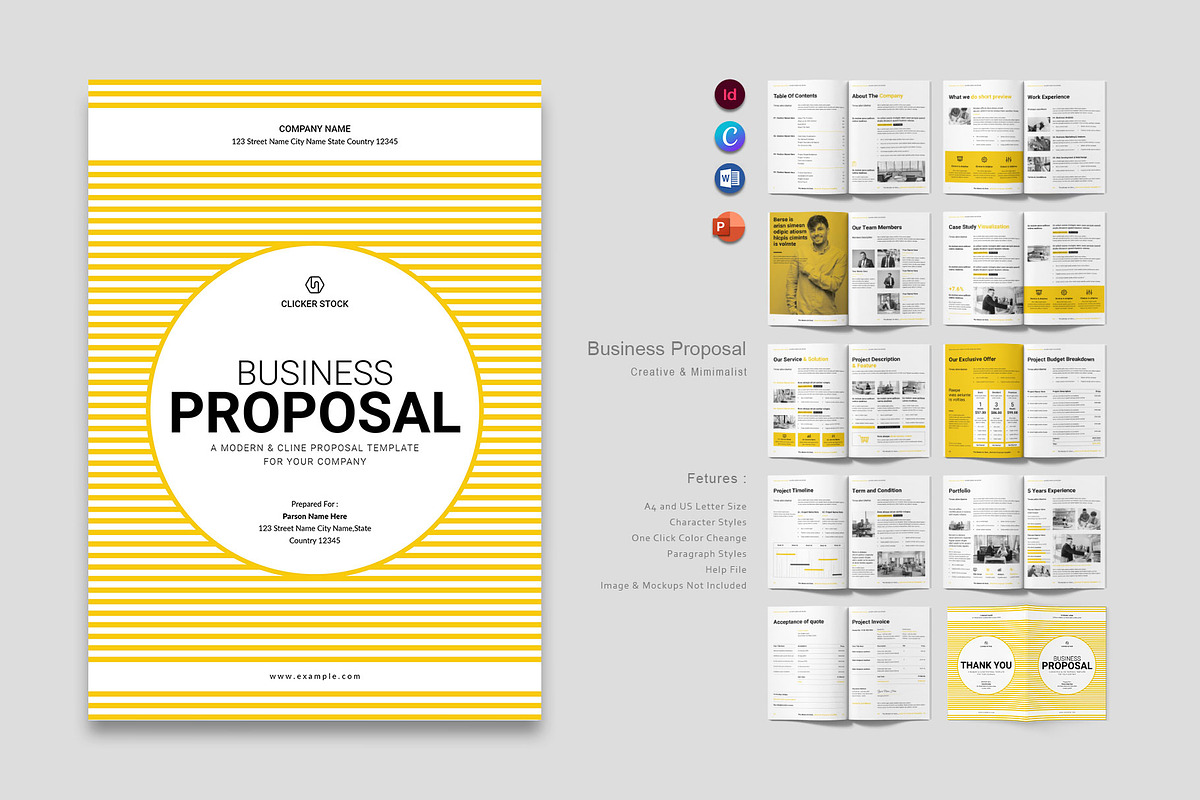 Business Proposal Template, a Brochure Template by ElvinPrint (Photo 1 of 9)