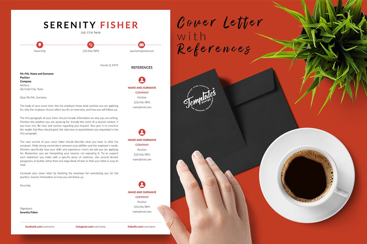 Modern Resume Bundle / CV - Serenity, a Resume Template by Templates Design Co. (Photo 7 of 17)