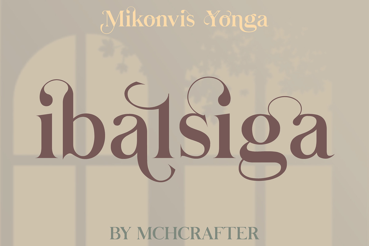 Mikonvis Yonga | Modern Serif Font, a Serif Font by MchCrafter (Photo 4 of 15)