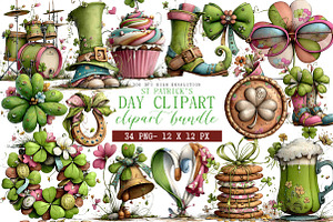 St. Patrick's Day Clipart, an Illustration by DreamArtGraphic