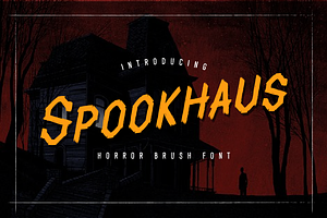 Spookhaus Horror Brush Font