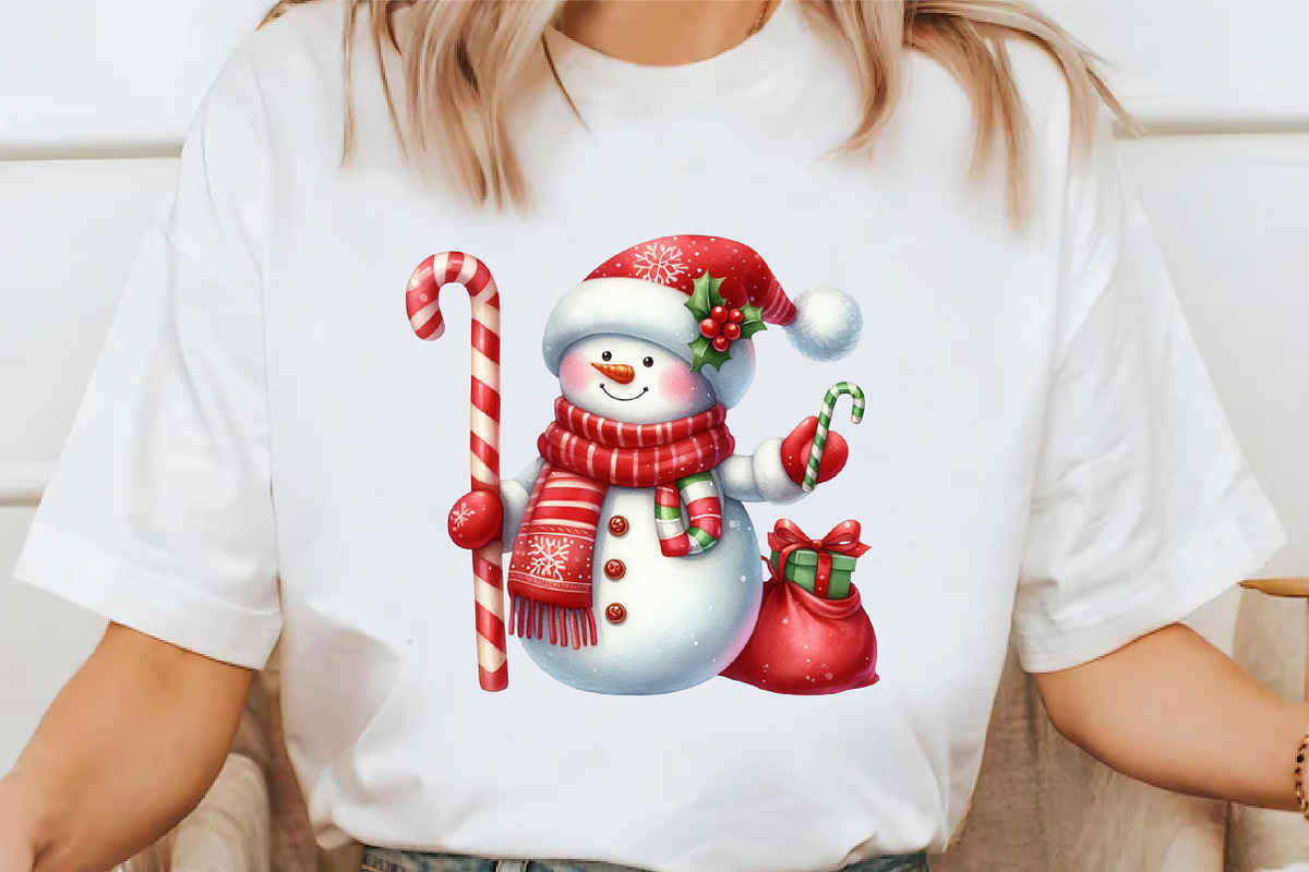 Christmas Snowman PNG Clipart, an Illustration by Libby Wishes (Photo 5 of 6)