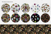 Birth Flowers & Birthstone Clipart, an Illustration by Belusuab (Thumbnail 12 of 16)
