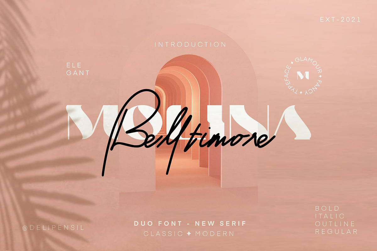 10+ MODERN FONT BUNDLE SALE, a Serif Font by delipensil (Photo 21 of 27)