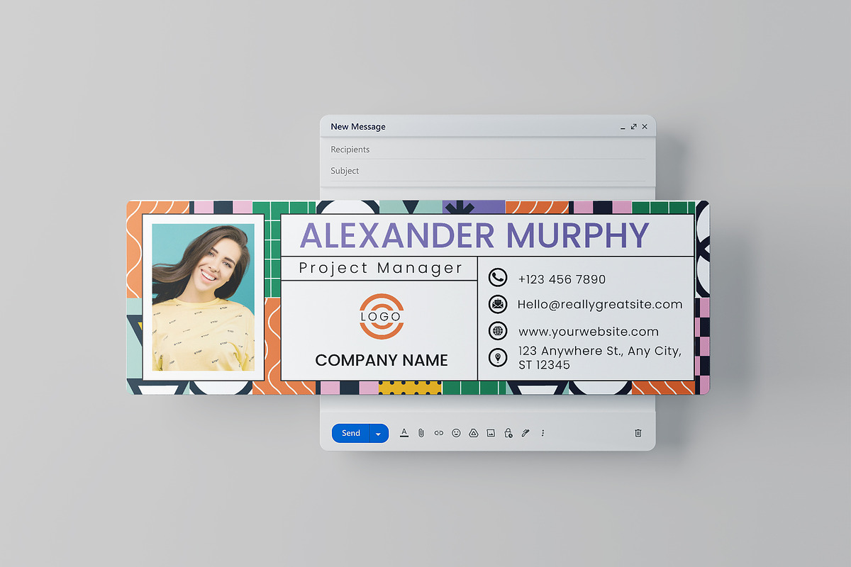 Email Signature, an UI Kit Template by Artnivora.Std