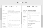 ATS Resume BUNDLE - Minimalist CV, a Resume Template by MondaySpark (Thumbnail 4 of 10)