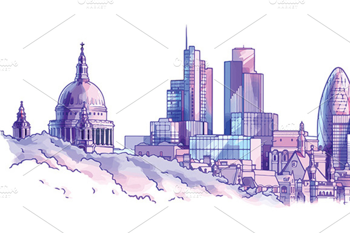 London Skyline, a Work Illustration by LEKS illustrations (Photo 1 of 2)