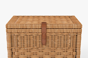 Wicker Storage Trunk 05 Toasted Oat