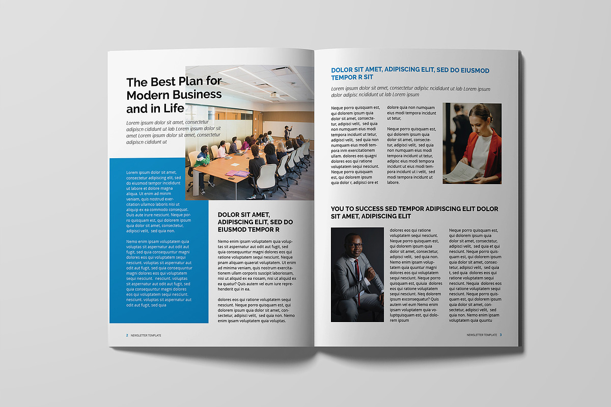 Newsletter Template, a Magazine Template by xtratimebd (Photo 4 of 8)