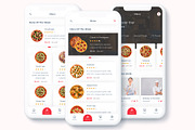 Denrit - Pizza Delivery App UI Kit, an App Template by Betush (Thumbnail 3 of 6)