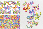 Colorful Butterflies Clip Art, an Illustration by Belusuab (Thumbnail 3 of 5)