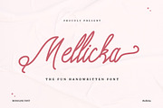 Mellicka - Fun Handwritten Font, a Handwritten Font by Dhabee (Thumbnail 1 of 17)