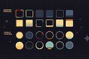 Retro Space UI. Set of 100 elements, an Object Graphic by Olga Ryzychenko (Thumbnail 5 of 10)