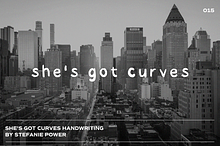 She's Got Curves Handwriting | Font