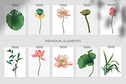 Lotus patterns and illustrations, a Pattern Graphic by Annet lovart (Thumbnail 6 of 17)
