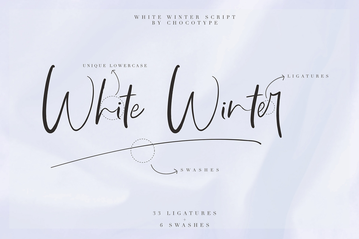 White Winter, a Script Font by Chocotype Std (Photo 11 of 15)