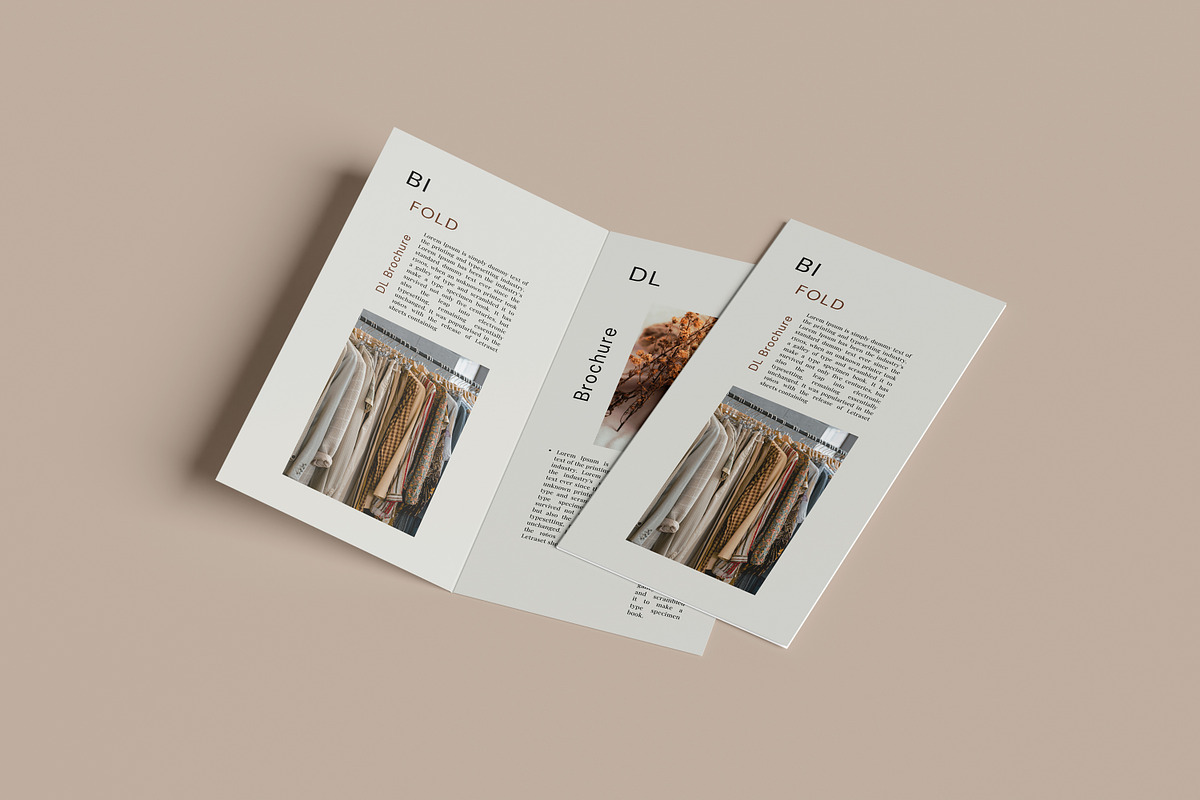 DL BiFold Brochure Mockup, an Advertising Mockup by Pikachudesign (Photo 5 of 5)
