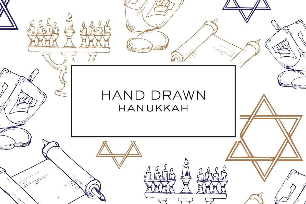 Hand Drawn Hanukkah Clipart, an Illustration by Haute Papier (Photo 1 of 2)