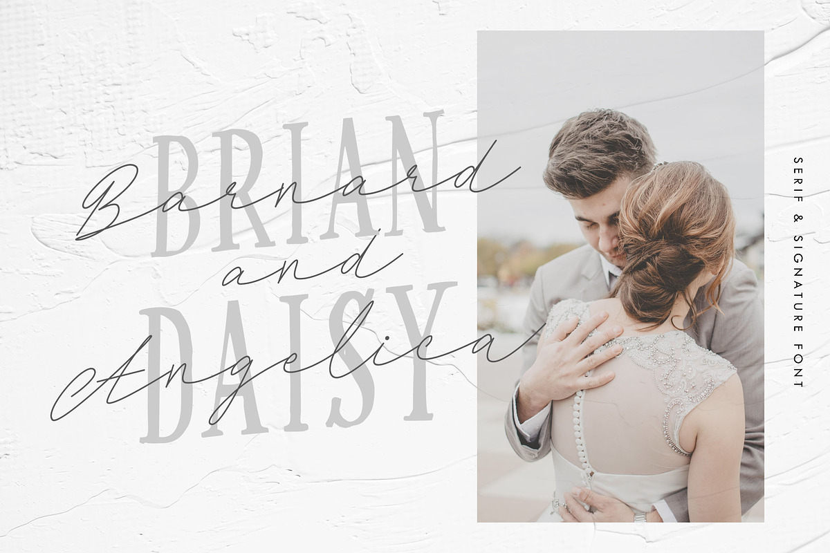 Daniza Claretta - Serif and Signatur preview 6