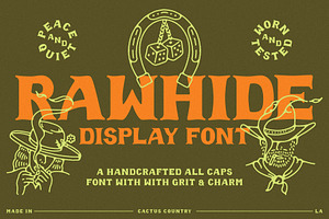 Rawhide Display Font
