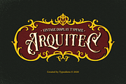 Arquitec Vintage Style for Logotype, a Serif Font by ilhamtaro (Thumbnail 1 of 10)