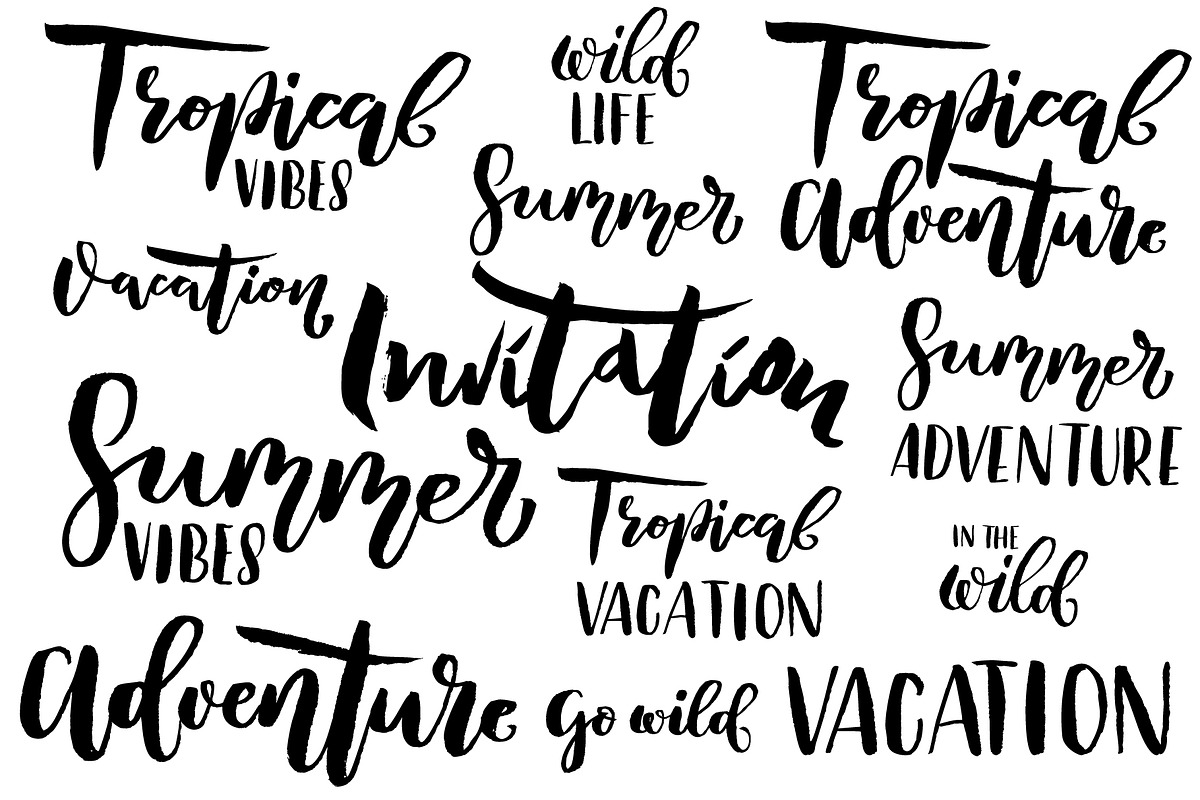 Tropical Clip Art & Patterns Set, an Illustration by 5August Art (Photo 5 of 8)