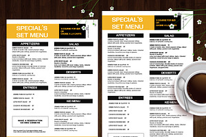 Restaurant menu, a Brochure Template by AIW SOLUTIONS