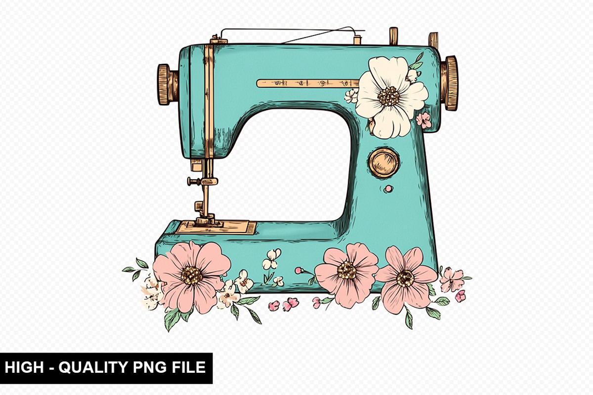 Sewing Machine Clipart Bundle, an Illustration by crative8112 (Photo 8 of 10)
