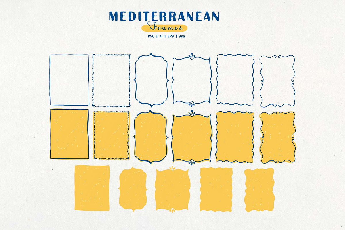 Mediterranean. Summer Clipart Set, a Seasonal Illustration by VerAna (Photo 5 of 11)