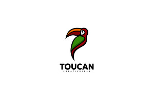 Toucan Colorful Design Vector Illust