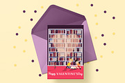 Valentine's Day Card, a Card Template by land art (Thumbnail 1 of 2)