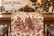Vintage Holiday Toile Pattern Bundle, a Pattern Graphic by Olya Creative (Thumbnail 21 of 31)