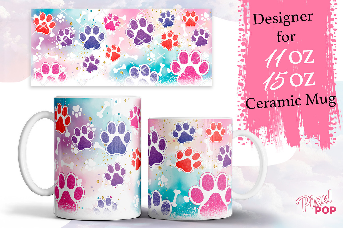Dog Mug 11 oz 15 oz design, a Graphic by TumblerArtDS (Photo 1 of 4)