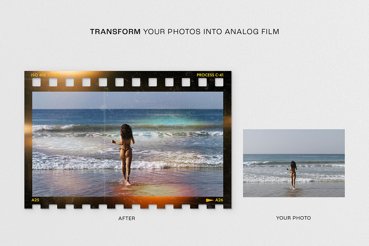 Analog Film Strip Frame Template, a Mockup by DesignerCandies (Photo 7 of 13)
