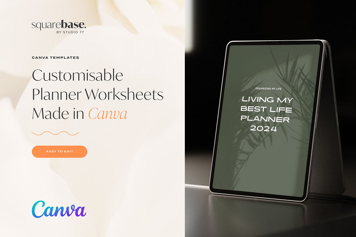 Customisable Planner Worksheets, a Stationery Template by Squarebase Templates (Photo 1 of 5)