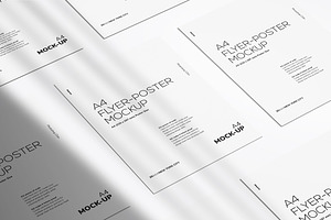 A4 Flyer - Poster Mockups Bundle